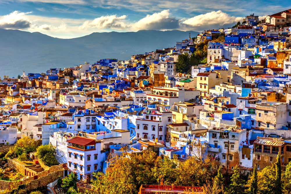 Vibrant blue cityscape of Chefchaouen – DiscoverMoroccoNow Morocco travel blue city